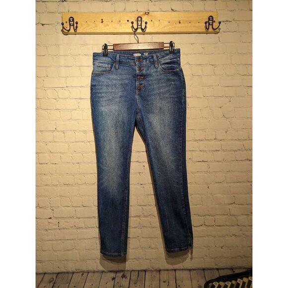 Old Navy skinny buttoned high rise cropped 27 - Picture 1 of 3